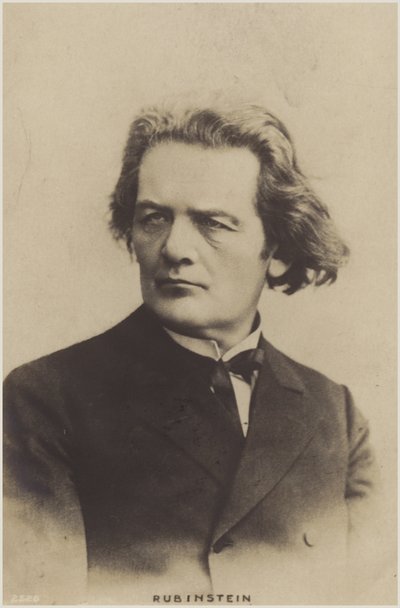 Portret van Anton Rubinstein door Russian Photographer